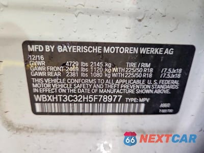 Zdjęcie 13 z 13 samochodu: 2017 BMW X1 XDRIVE28I VIN:WBXHT3C32H5F78977 - miniatura