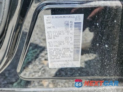 Zdjęcie 13 z 13 samochodu: 2020 NISSAN PATHFINDER S VIN:5N1DR2ANXLC636422 - miniatura