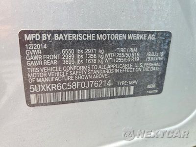 Zdjęcie 13 z 13 samochodu: 2015 BMW X5 XDRIVE50I VIN:5UXKR6C58F0J76214 - miniatura
