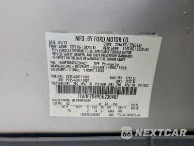 Zdjęcie 12 z 12 samochodu: 2013 FORD TAURUS SE VIN:1FAHP2D89DG230407 - miniatura
