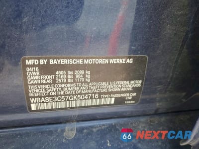 Zdjęcie 13 z 13 samochodu: 2016 BMW 328 XI SULEV VIN:WBA8E3C57GK504716 - miniatura