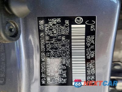 Zdjęcie 12 z 12 samochodu: 2019 LEXUS ES 300H VIN:JTHB21B16K2040152 - miniatura