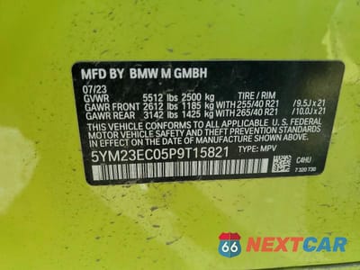 Zdjęcie 14 z 14 samochodu: 2023 BMW X4 M VIN:5YM23EC05P9T15821 - miniatura