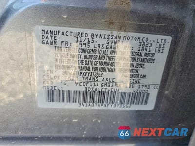 Zdjęcie 12 z 12 samochodu: 2015 NISSAN SENTRA S VIN:3N1AB7APXFY373552 - miniatura