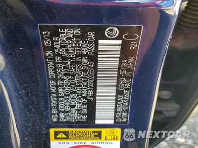 Zdjęcie 12 z 12 samochodu: 2013 LEXUS ES 350 VIN:JTHBK1GG9D2065143 - miniatura