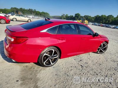 Trzecie zdjęcie samochodu z tyłu: 2021 HONDA ACCORD SPORT VIN:1HGCV1F33MA104196 - miniatura