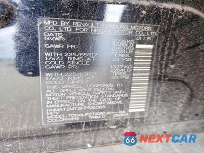 Zdjęcie 13 z 13 samochodu: 2015 NISSAN ROGUE S VIN:KNMAT2MT2FP531065 - miniatura