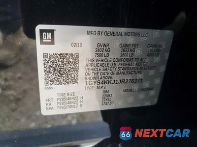 Zdjęcie 13 z 13 samochodu: 2018 CADILLAC ESCALADE ESV PLATINUM VIN:1GYS4KKJ1JR276371 - miniatura