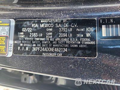 Zdjęcie 12 z 12 samochodu: 2022 KIA FORTE LXS VIN:3KPF24AD0NE462134 - miniatura
