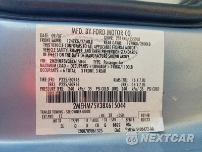 Zdjęcie 12 z 12 samochodu: 2008 MERCURY GRAND MARQUIS LS VIN:2MEHM75V38X615044 - miniatura