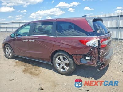 Drugie zdjęcie samochodu z przodu: 2019 HONDA ODYSSEY EXL VIN:5FNRL6H75KB103180 - miniatura