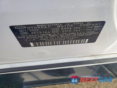 Zdjęcie 12 z 12 samochodu: 2023 HYUNDAI SONATA SEL VIN:KMHL64JA7PA281241 - miniatura