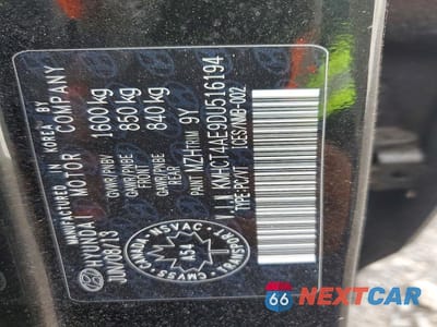 Zdjęcie 13 z 13 samochodu: 2013 HYUNDAI ACCENT GLS VIN:KMHCT4AE9DU516194 - miniatura