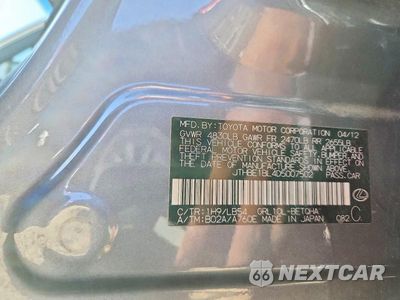 Zdjęcie 12 z 12 samochodu: 2013 LEXUS GS 350 VIN:JTHBE1BL4D5007502 - miniatura