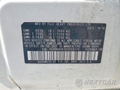 Zdjęcie 12 z 12 samochodu: 2017 SUBARU LEGACY 2.5I PREMIUM VIN:4S3BNAD63H3030716 - miniatura