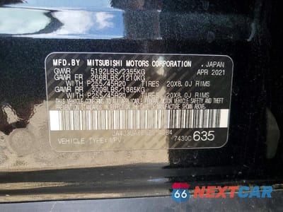 Zdjęcie 13 z 13 samochodu: 2022 MITSUBISHI OUTLANDER SE VIN:JA4J3UA86NZ014084 - miniatura