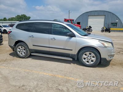 Czwarte zdjęcie samochodu z boku: 2014 CHEVROLET TRAVERSE LS VIN:1GNKRFED7EJ367791 - miniatura