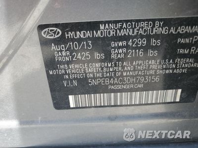 Zdjęcie 12 z 12 samochodu: 2013 HYUNDAI SONATA GLS VIN:5NPEB4AC3DH793156 - miniatura