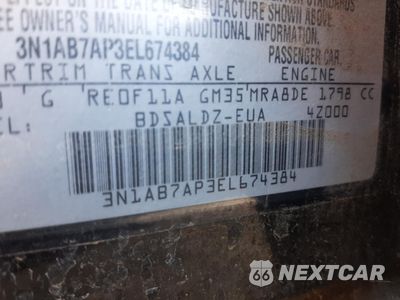 Zdjęcie 12 z 12 samochodu: 2014 NISSAN SENTRA S VIN:3N1AB7AP3EL674384 - miniatura