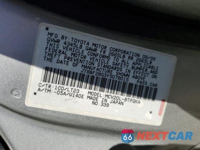 Zdjęcie 15 z 15 samochodu: 2000 LEXUS ES 300 VIN:JT8BF28G3Y5078015 - miniatura