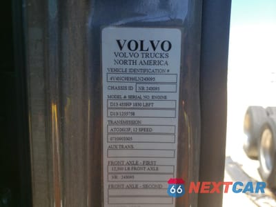 Zdjęcie 10 z 10 samochodu: 2020 VOLVO VN VNL VIN:4V4NC9EH6LN243095 - miniatura