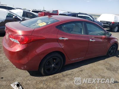 Trzecie zdjęcie samochodu z tyłu: 2013 HYUNDAI ELANTRA GLS VIN:5NPDH4AE5DH354780 - miniatura