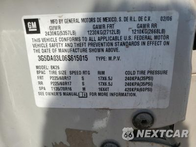 Zdjęcie 13 z 13 samochodu: 2006 BUICK RENDEZVOUS CX VIN:3G5DA03L06S615015 - miniatura