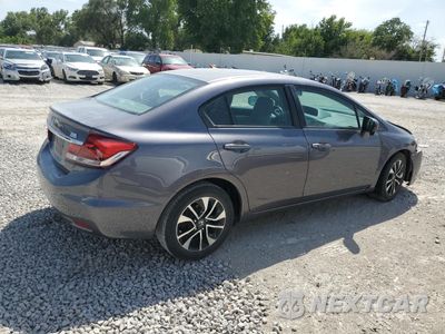 Trzecie zdjęcie samochodu z tyłu: 2014 HONDA CIVIC EX VIN:19XFB2F8XEE058029 - miniatura