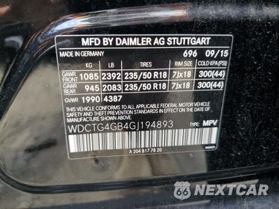 Zdjęcie 13 z 13 samochodu: 2016 MERCEDES-BENZ GLA 250 4MATIC VIN:WDCTG4GB4GJ194893 - miniatura