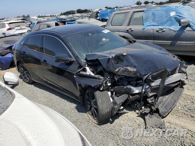 Czwarte zdjęcie samochodu z boku: 2021 HONDA CIVIC EX VIN:SHHFK7H69MU410405 - miniatura