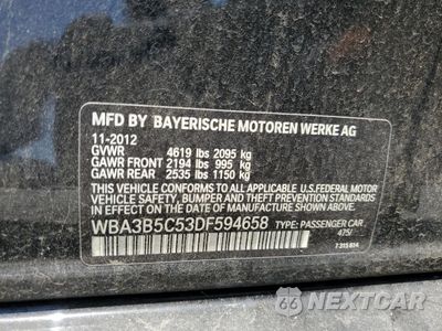 Zdjęcie 13 z 13 samochodu: 2013 BMW 328 XI SULEV VIN:WBA3B5C53DF594658 - miniatura