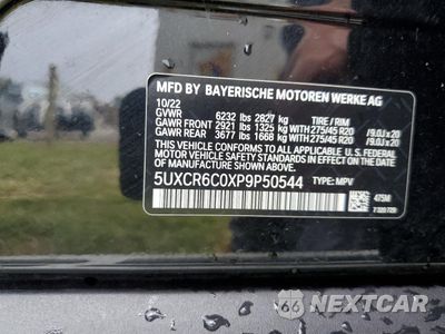 Zdjęcie 13 z 13 samochodu: 2023 BMW X5 XDRIVE40I VIN:5UXCR6C0XP9P50544 - miniatura