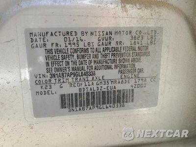 Zdjęcie 9 z 10 samochodu: 2016 NISSAN SENTRA S VIN:3N1AB7AP9GL640338 - miniatura