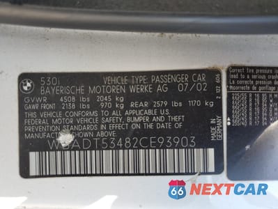 Zdjęcie 14 z 14 samochodu: 2002 BMW 530 I VIN:WBADT53482CE93903 - miniatura