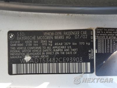 Zdjęcie 14 z 14 samochodu: 2002 BMW 530 I VIN:WBADT53482CE93903 - miniatura