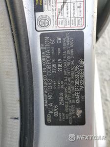 Zdjęcie 12 z 12 samochodu: 2006 KIA SPECTRA LX VIN:KNAFE122365310796 - miniatura