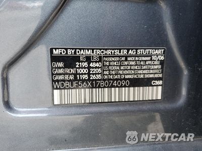 Zdjęcie 14 z 14 samochodu: 2007 MERCEDES-BENZ E 350 VIN:WDBUF56X17B074090 - miniatura