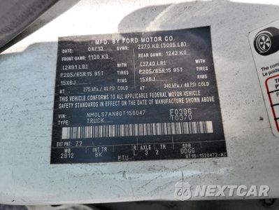 Zdjęcie 13 z 13 samochodu: 2013 FORD TRANSIT CONNECT XL VIN:NM0LS7AN8DT158047 - miniatura
