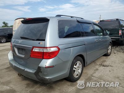 Trzecie zdjęcie samochodu z tyłu: 2007 HONDA ODYSSEY EX VIN:5FNRL38477B087897 - miniatura