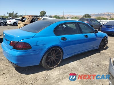 Trzecie zdjęcie samochodu z tyłu: 2006 BMW 750 LI VIN:WBAHN83566DT34963 - miniatura