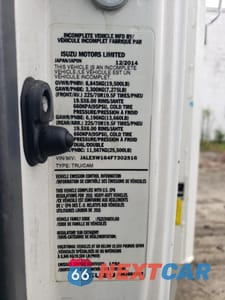 Zdjęcie 14 z 14 samochodu: 2015 ISUZU NRR VIN:JALE5W164F7302516 - miniatura