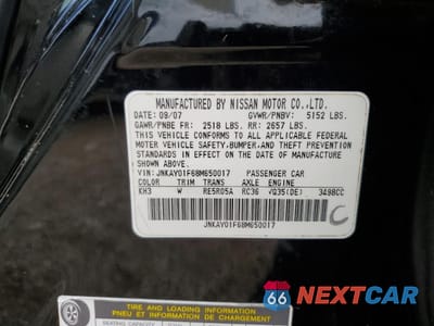 Zdjęcie 12 z 12 samochodu: 2008 INFINITI M35 BASE VIN:JNKAY01F68M650017 - miniatura