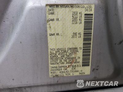 Zdjęcie 13 z 13 samochodu: 2014 NISSAN ALTIMA 2.5 VIN:1N4AL3AP4EN376631 - miniatura