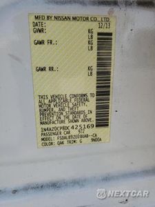 Zdjęcie 12 z 12 samochodu: 2013 NISSAN LEAF S VIN:1N4AZ0CP8DC425169 - miniatura