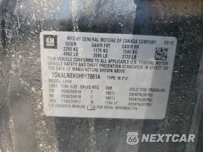 Zdjęcie 14 z 14 samochodu: 2017 GMC TERRAIN SLE VIN:2GKALNEK9H6178614 - miniatura