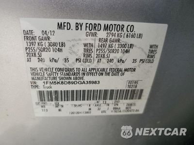 Zdjęcie 15 z 15 samochodu: 2013 FORD EXPLORER XLT VIN:1FM5K8D89DGA35983 - miniatura