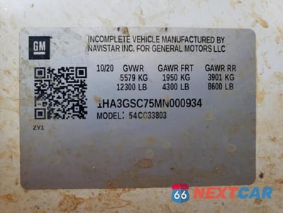 Zdjęcie 14 z 14 samochodu: 2021 CHEV EXPRESS G3500 VIN:1HA3GSC75MN000934 - miniatura