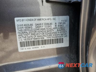 Zdjęcie 12 z 12 samochodu: 2021 ACURA ILX PREMIUM VIN:19UDE2F76MA001836 - miniatura