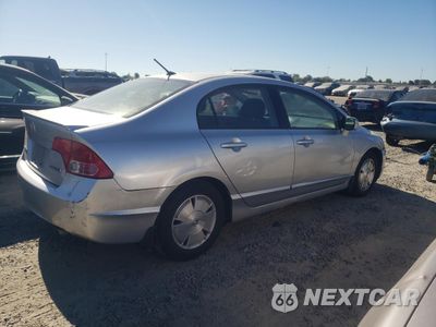 Trzecie zdjęcie samochodu z tyłu: 2006 HONDA CIVIC HYBRID VIN:JHMFA362X6S028689 - miniatura