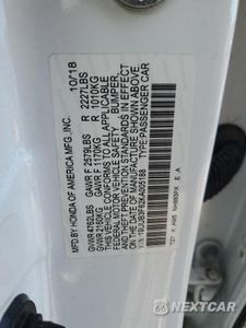 Zdjęcie 12 z 12 samochodu: 2019 ACURA TLX TECHNOLOGY VIN:19UUB3F62KA005188 - miniatura